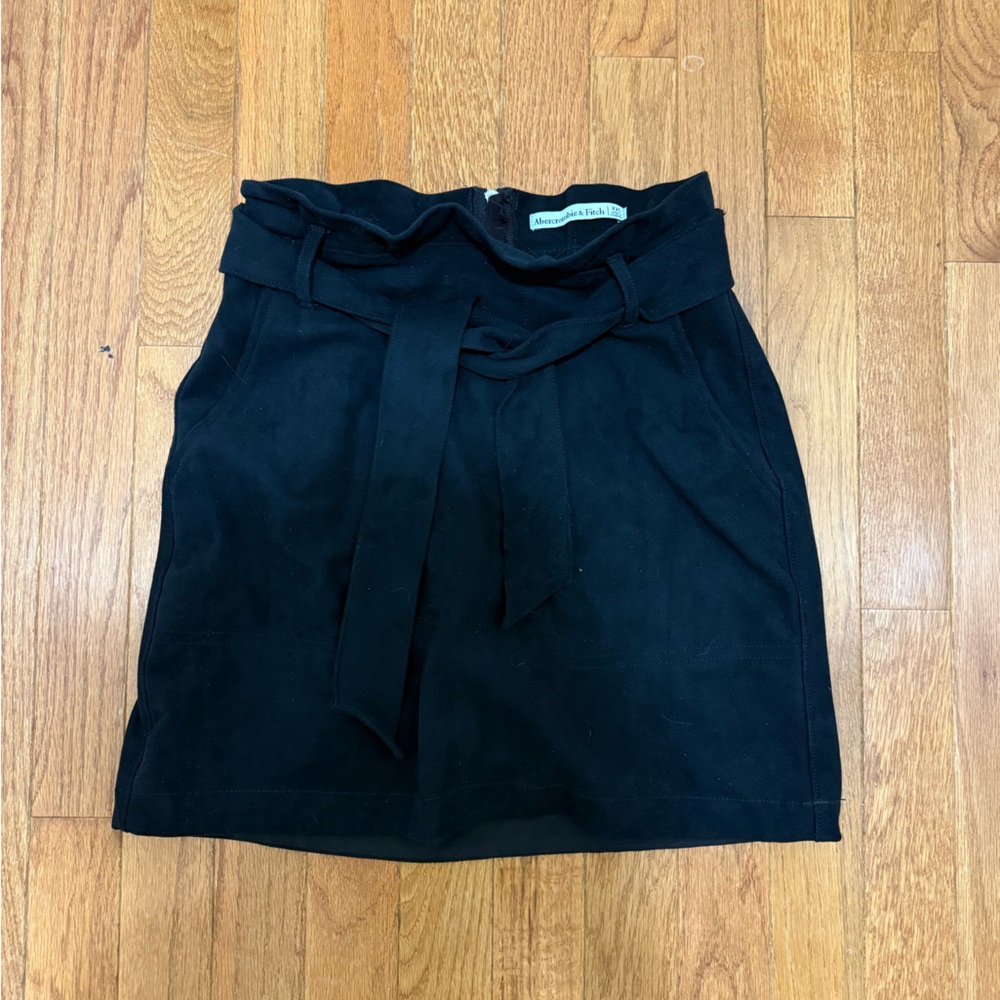 Abercrombie & Fitch Black Pencil Skirt with Tie